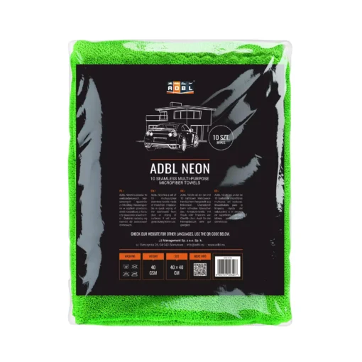 ADBL Neon Mikrofiberklud 10 stk