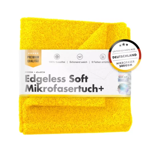 ChemicalWorkz Edgeless Soft Touch Mikrofiberklud 500GSM Gul 40×40cm