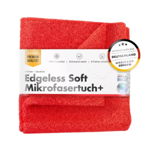 ChemicalWorkz Edgeless Soft Touch Mikrofiberklud 500GSM Rød 40×40cm