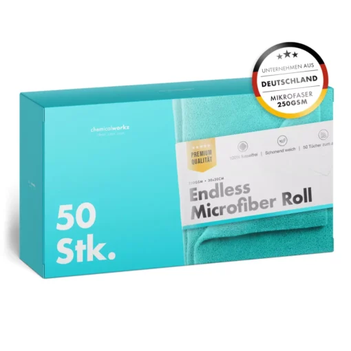 chemicalworkz Endless Microfiber Roll Turkis 250GSM 30x30cm 50stk.