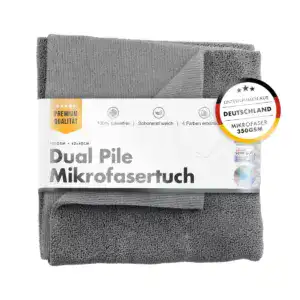 ChemicalWorkz Dual Pile Mikrofiberklud – 350 GSM, Grå, 40×40 cm