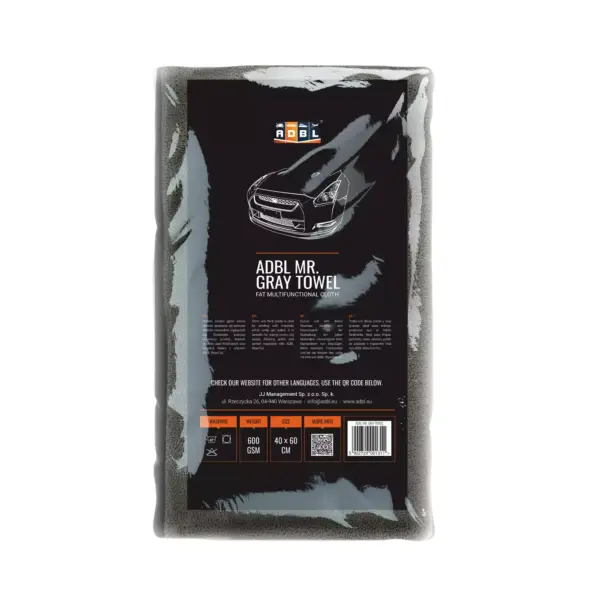 ADBL Mr.Gray -Mikrofiber 40x60 600gsm - Billede 2