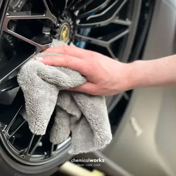 ChemicalWorkz Edgeless Soft Touch Mikrofiberklud 500GSM Grå 40×40cm - Billede 2