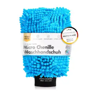 Chemicalworkz Chenille vaskehandske blå
