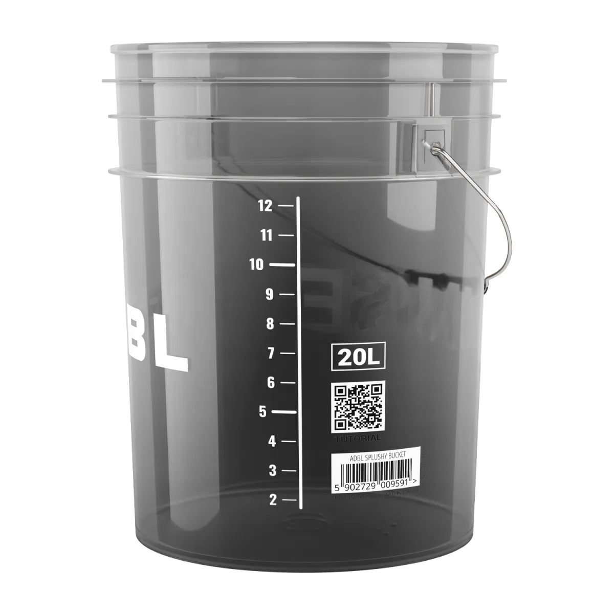 ADBL Splushy Bucket Vaskespand Sort 20L - Billede 2