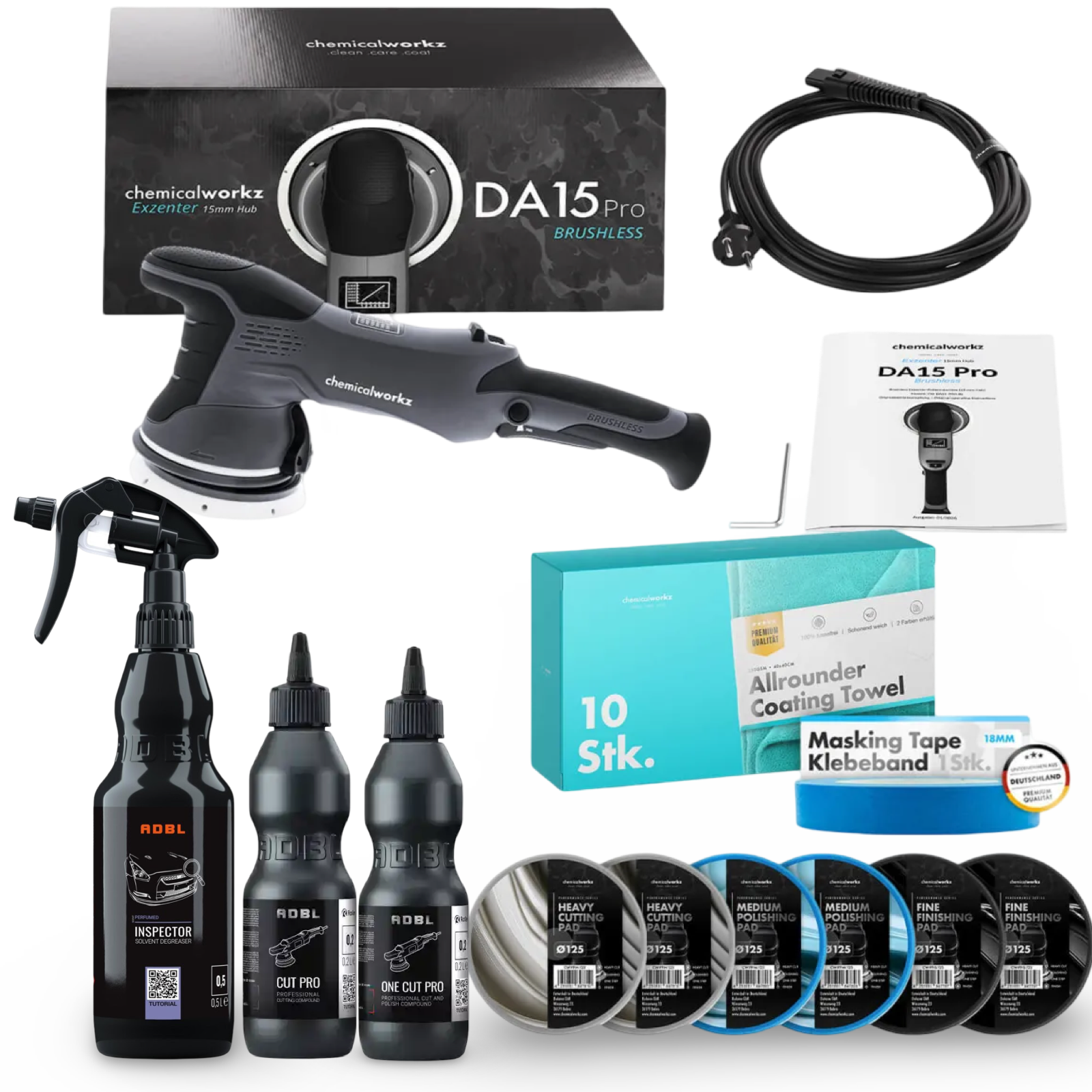 Chemicalworkz DA15 Pro Brushless komplet sæt